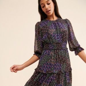 Lost + Wander "Sweet Surrender" purple midi dress size M (Nuuly)